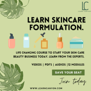 Certificate In Organic Skincare Formulation Course