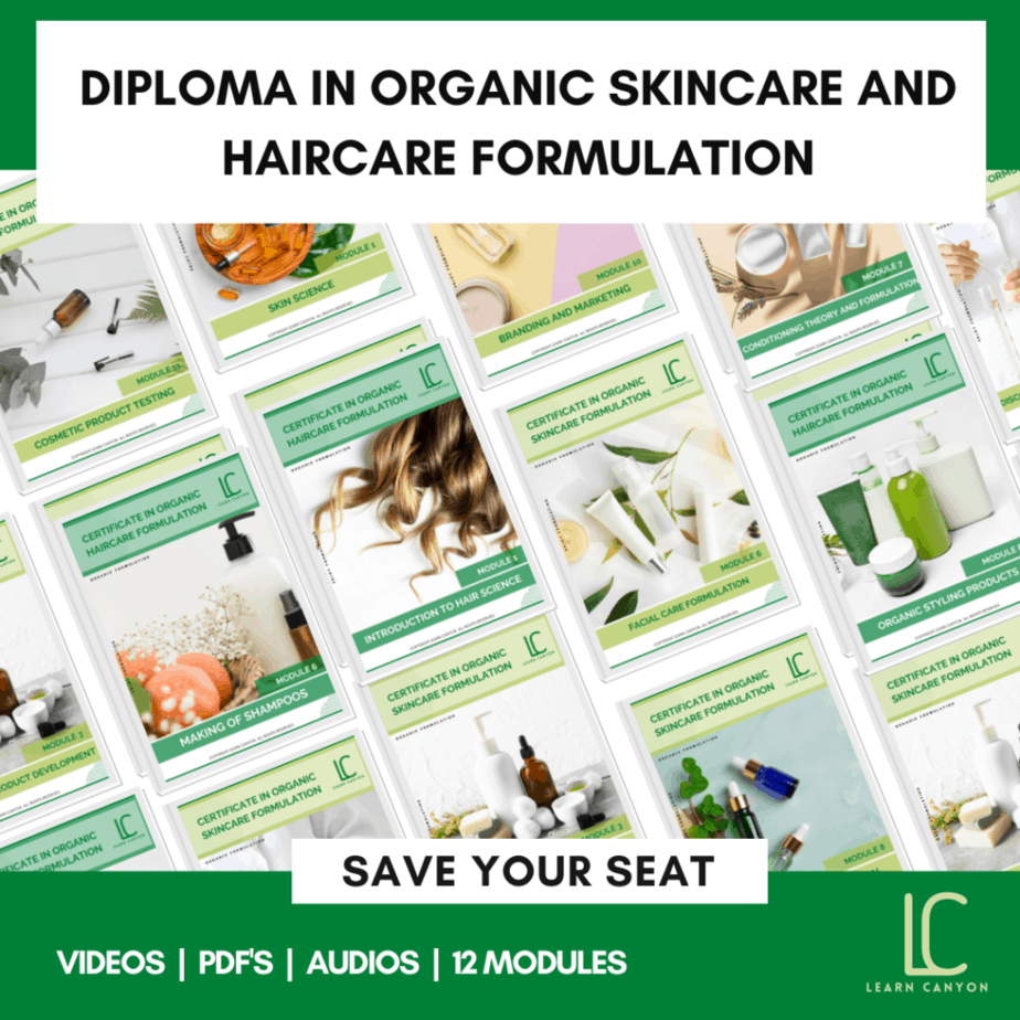 learn skincare diploma formulation course