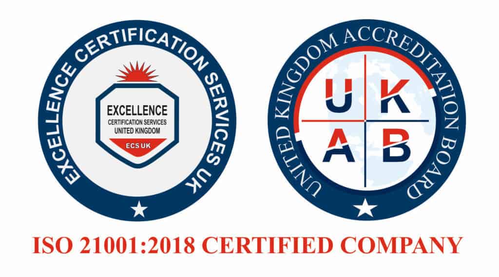 certified company ISO 21001:2018