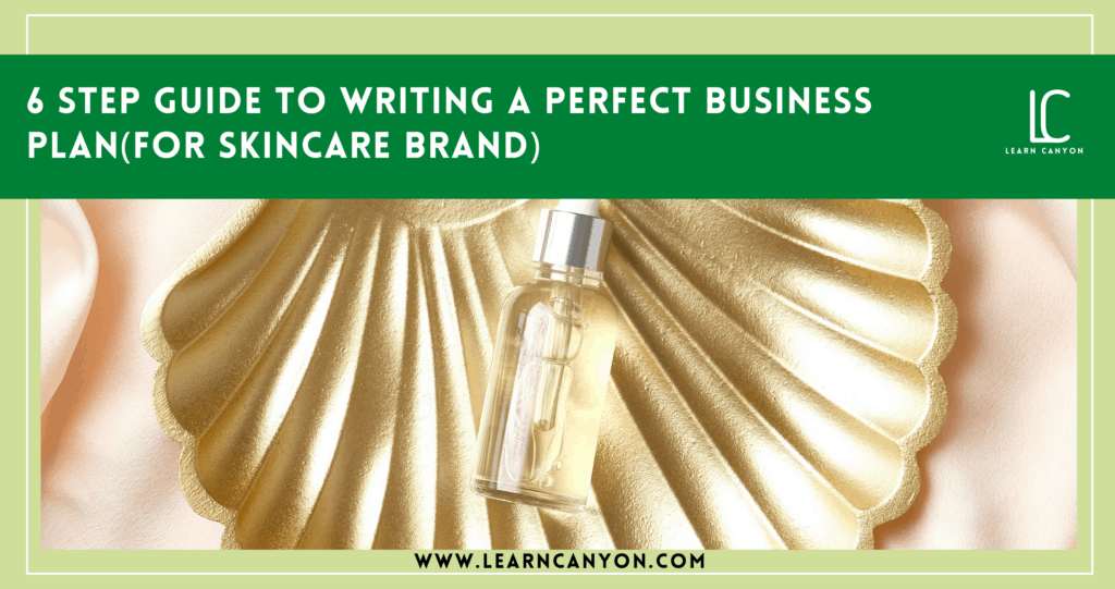 6 step guide to writing a Perfect Business plan(for Skincare Brand)