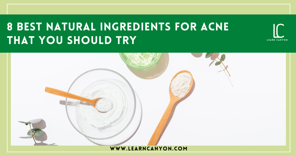 8 best natural ingredients for acne that you should try