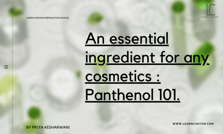 Panthenol 101 - Essential Ingredient For Any Cosmetics