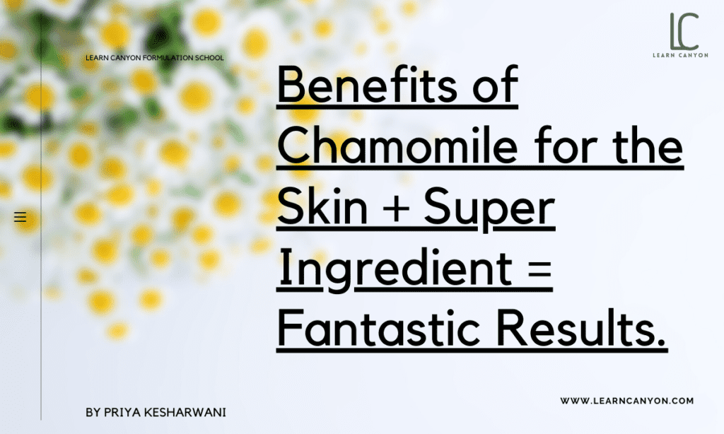 Chamomile deals on skin