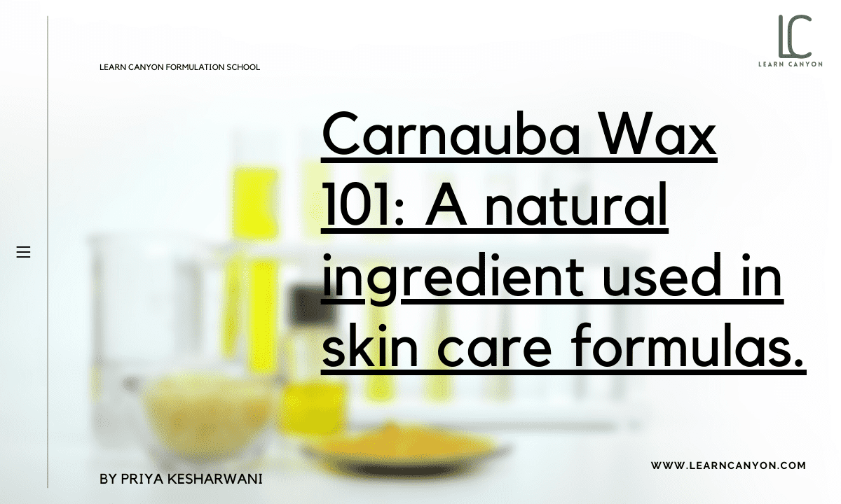 Carnauba Wax Composition and Uses