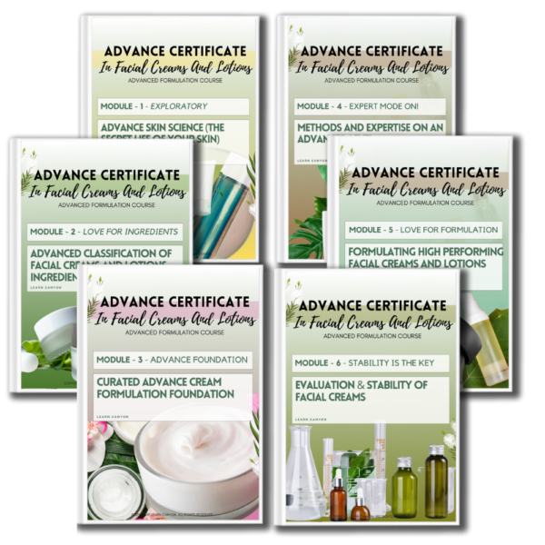 Certificate In Organic Facial Creams And Lotion Formulation 5365