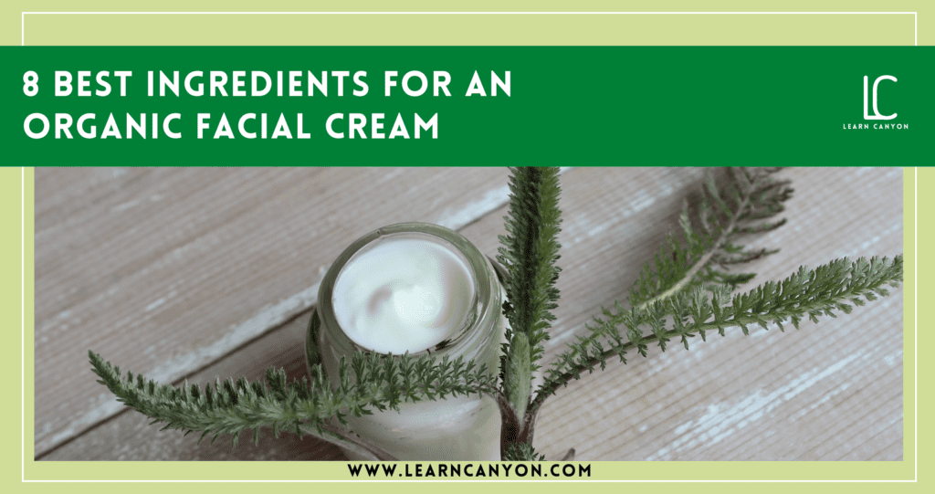 8 Best Ingredient For an Organic Facial Cream