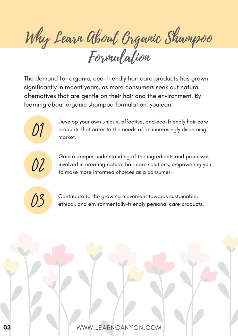 Organic Shampoo Ebook Learn Canyon