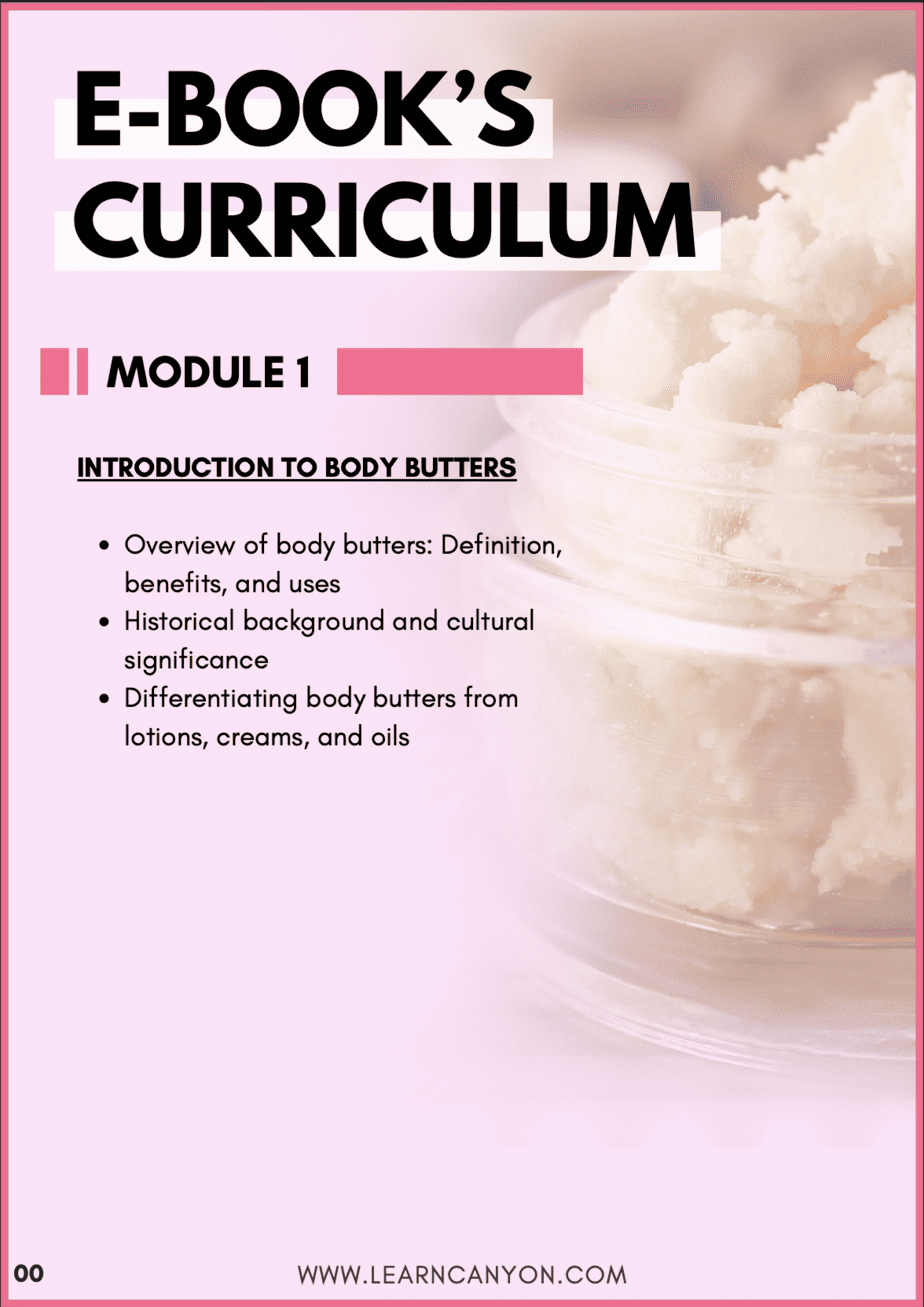 Body Butter Mastery Learn Canyon