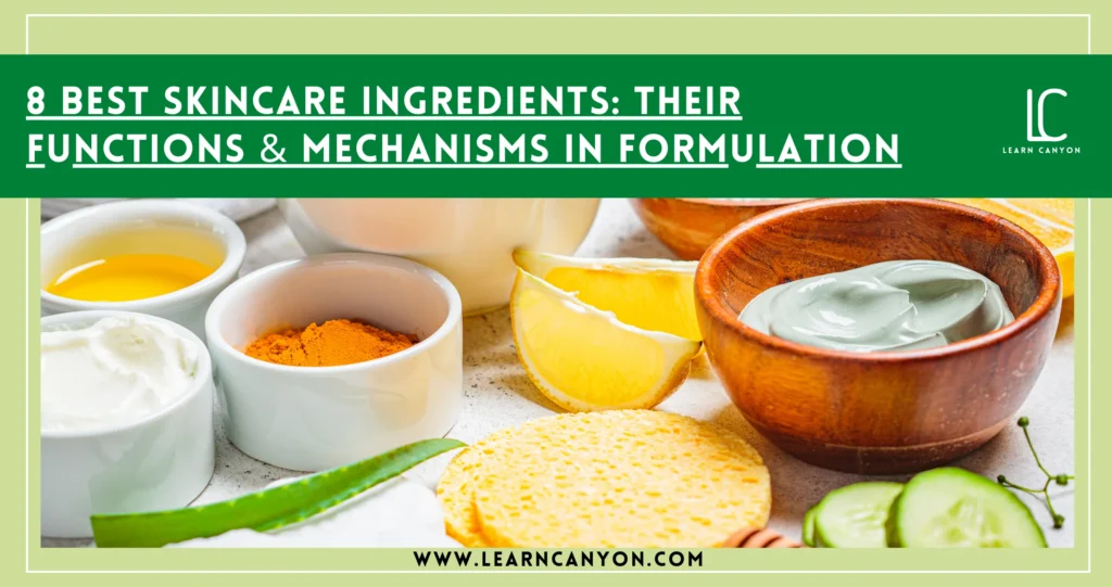 Top 8 Skincare Ingredients- Benefits & Formulation Roles