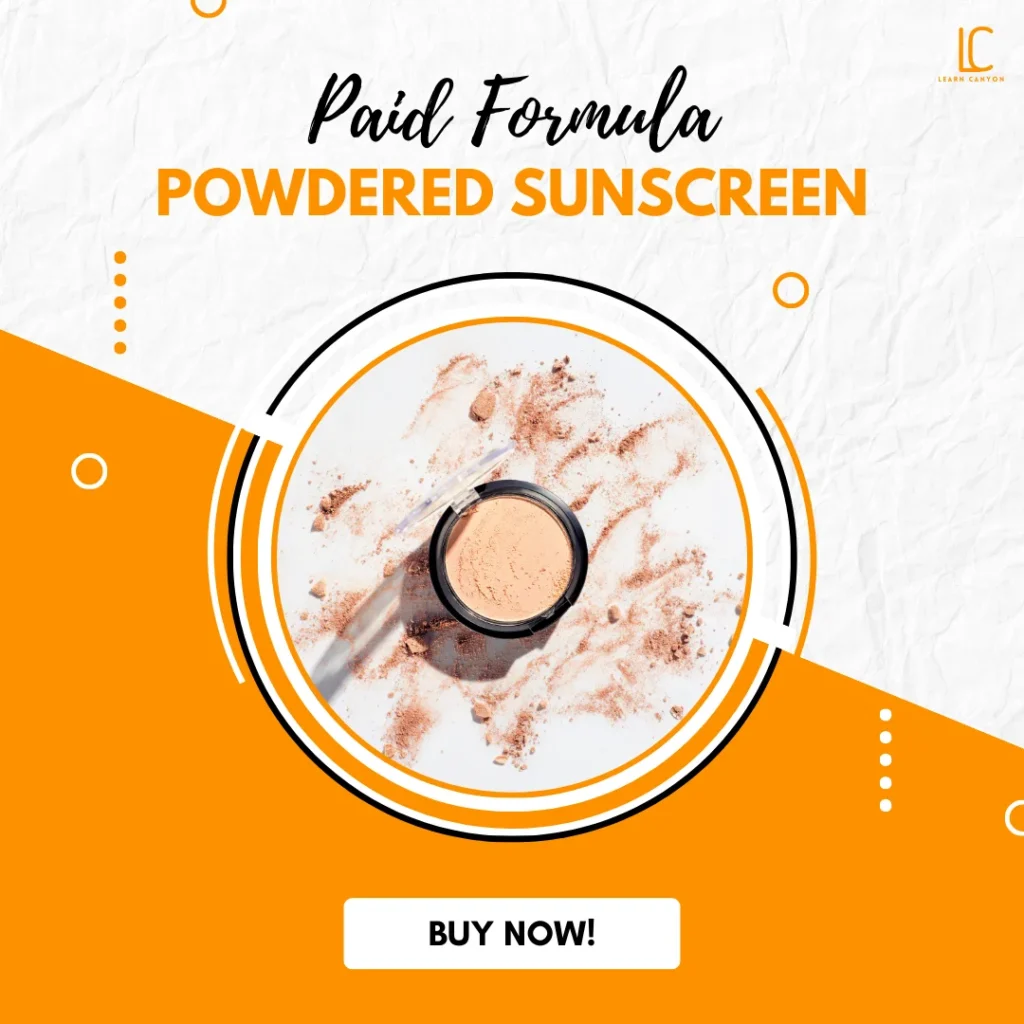 Paid Formulation SPF 50 Powdered Sunscreen