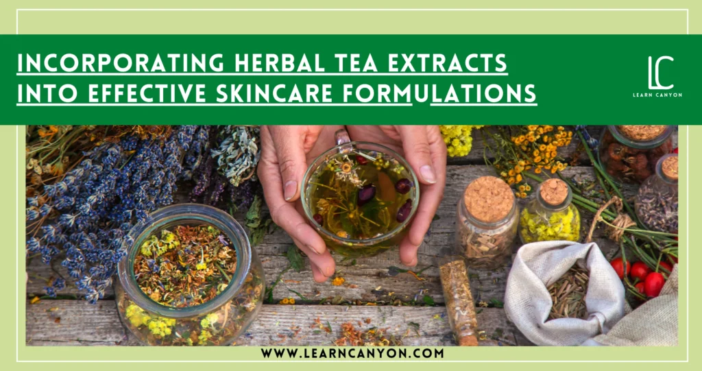 How to Use Herbal Tea Extracts in Effective Skincare Formulation