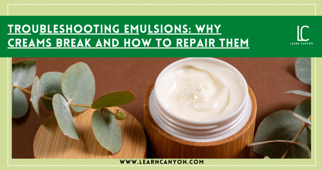 emulsions, Facial cream formulation, cosmetics