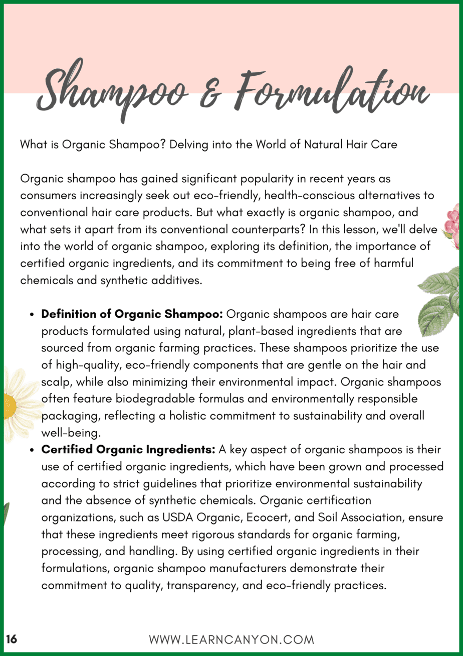 Inside the Shampoo Formulation eBook